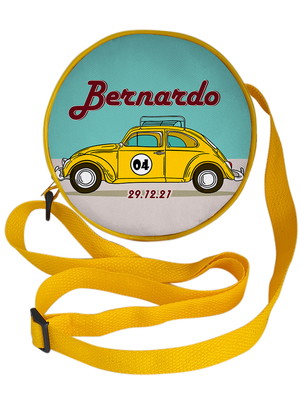 Bolsa lancheira personalizada em nylon - tema carro antigo