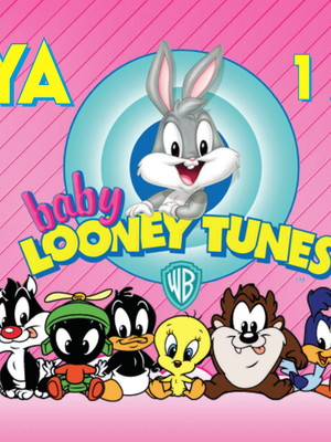 Rotulo balde de pipoca looney tunes