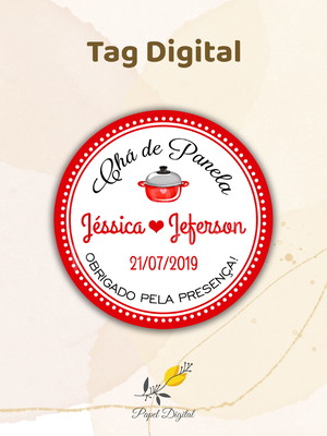 Tag digital chá de cozinha