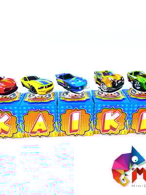 Caixa cubo com letra ou número hot wheels