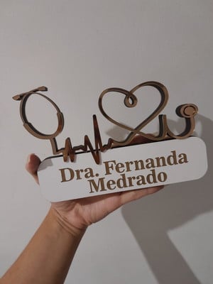 Placa decorativa personalizada