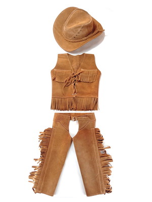 Kit country infantil fazendinha chapéu+colete+chaparreira
