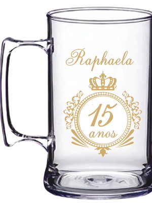 30 canecas acrílica personalizada lembrancinha 15 anos