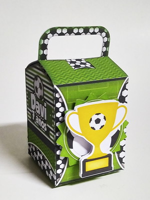 Caixa para festa tema futebol
