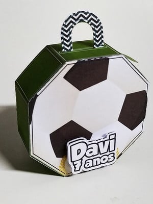 Caixinha para festa tema futebol