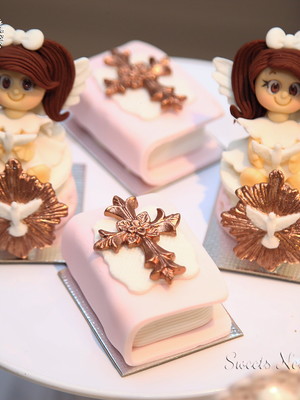 Trufas anjinha batizado 3d