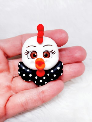 Aplique galinha biscuit fazendinha