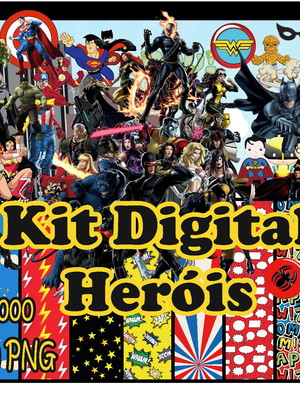 Kit digital herois + 3 arquivos de mesmo valor