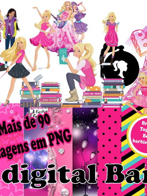 Kit digital barbie + 3 arquivos de mesmo valor
