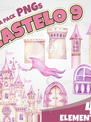 Kit digital png castelo 9 (pague 1 leve 3)