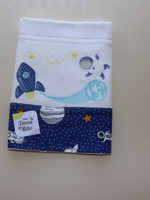 Kit toalha escolar personalizada com nome - 3 peças