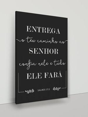 Placa decorativa mdf 3mm - salmos 37