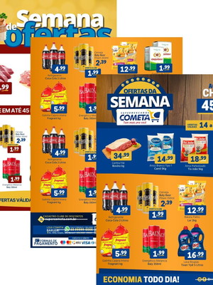 Super pack encarte de supermercado: 10 artes editáveis canva