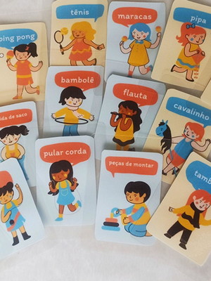 Flashcards: brincadeiras (português)