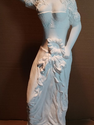 Imagem oxum escultura oxum orixá candomblé em gesso cru 60cm
