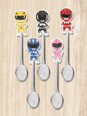 Mini colherzinha para doce de pote festa power ranger