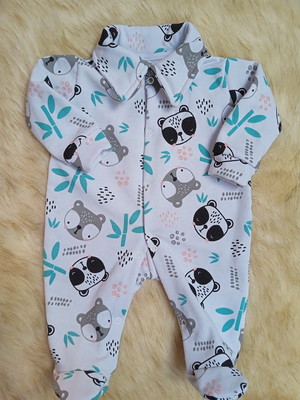 Macacão bebê panda