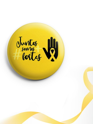 Botton setembro amarelo - botum / boton / broche 3,5cm mod07