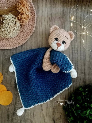 Naninha urso teo amigurumi