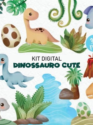 Kit digital dino cute