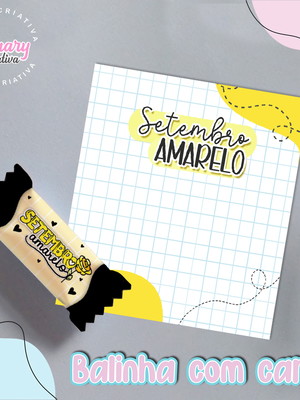 Bala personalizada com card setembro amarelo mod.0007