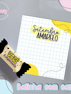 Bala personalizada com card setembro amarelo mod.0011