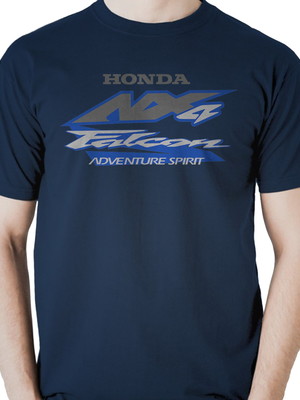 Camiseta camisa moto honda falcon nx400 2003 100% algodão