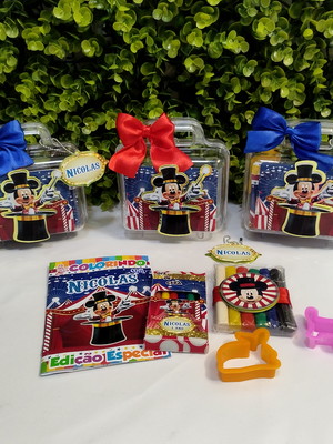 Kit diversão luxo 13,5x17x7 circo do mickey cd025