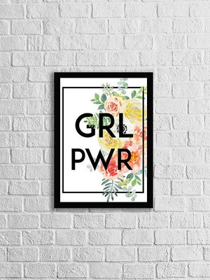 Quadro girl power (a3- com vidro)
