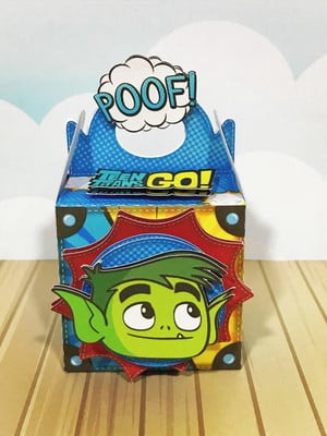 Caixa cubo jovens titãs