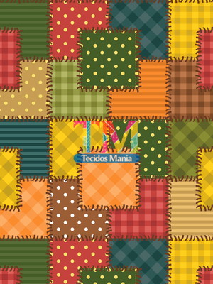 Tecido gabardine- patchwork- retalhos
