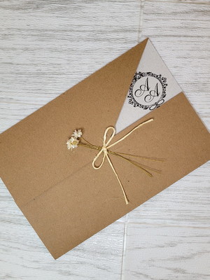 Convite rustico casamento