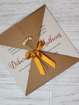 Convite rustico casamento