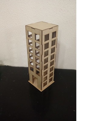 2 prédio cidade super herois 35 cm alt. festa decoração mdf