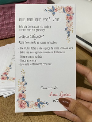 Recado de mesa floral