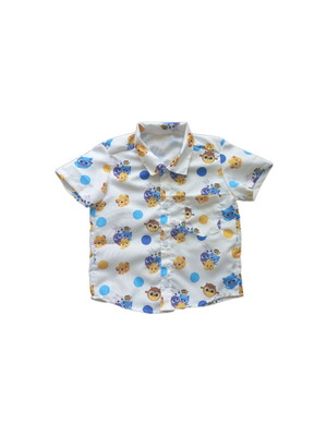 Camisa infantil bolofofos menino tema aniversário