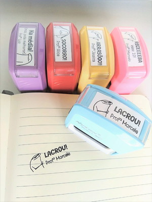 Carimbos personalizados para tecido - lote 27 unidades