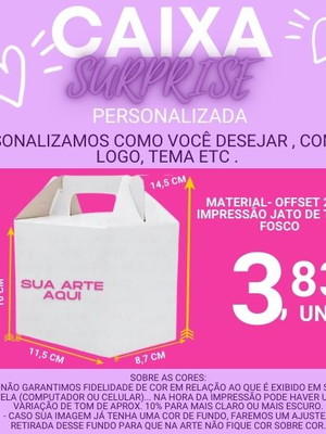 Caixa surpresa / caixa caneca