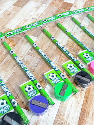 Kit escolar futebol com apontador m1
