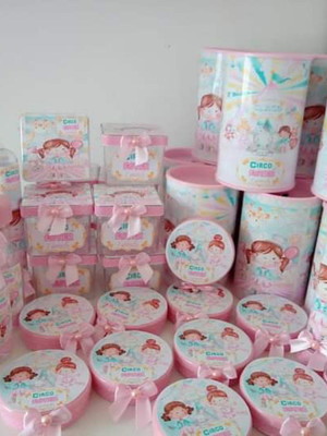 Kit 50 itens circo rosa