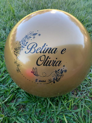 Bola de vinil 45 cm kit com 30und. personalizada