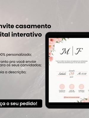 Convite casamento digital interativo