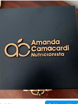 Caixa chá 4 divisões personalizada