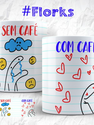 Caneca personalizada flork frases sem café com café