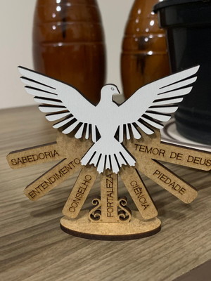 Lembrancinha de mesa espírito santo - sete dons divinos