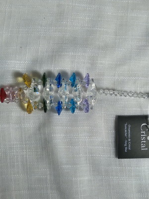 Pingente de cristal suncatcher paris arco iris