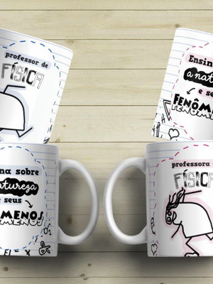 Caneca personalizada professora de física