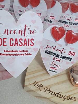 Card pirulito coração