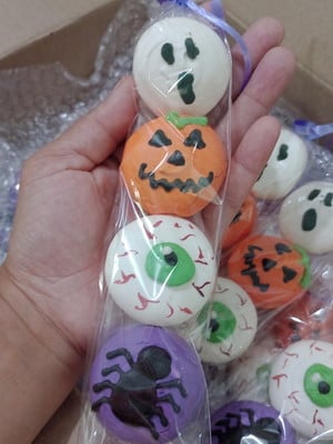 Lembrancinha halloween| pacote 4 suspiros monstros| kit 15
