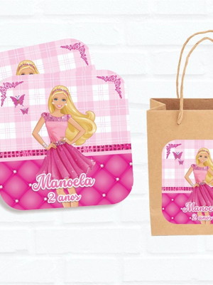 Adesivo sacola barbie